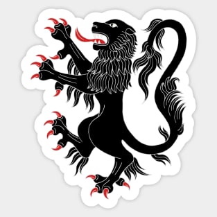 Lion Rampant Sable Sticker